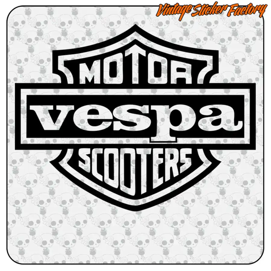 Hibiskus-Aufkleber Set Für Vespa S Roller & Scooter – Weiß, Wasserfest, Rückstandslos Entfernbar