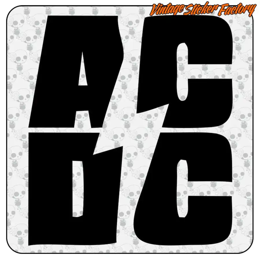 AC-DC 3 STICKER. BUY VINYL STICKERS.