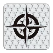 ROSA DE LOS VIENTOS' 'vv0770' Compass Die Cut Sticker 2