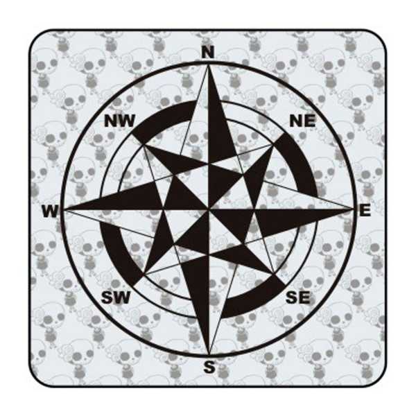 ROSA DE LOS VIENTOS' 'vv0771' Compass Die Cut Sticker