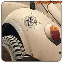 ROSA DE LOS VIENTOS' 'vv0874' Compass Die Cut Sticker 2