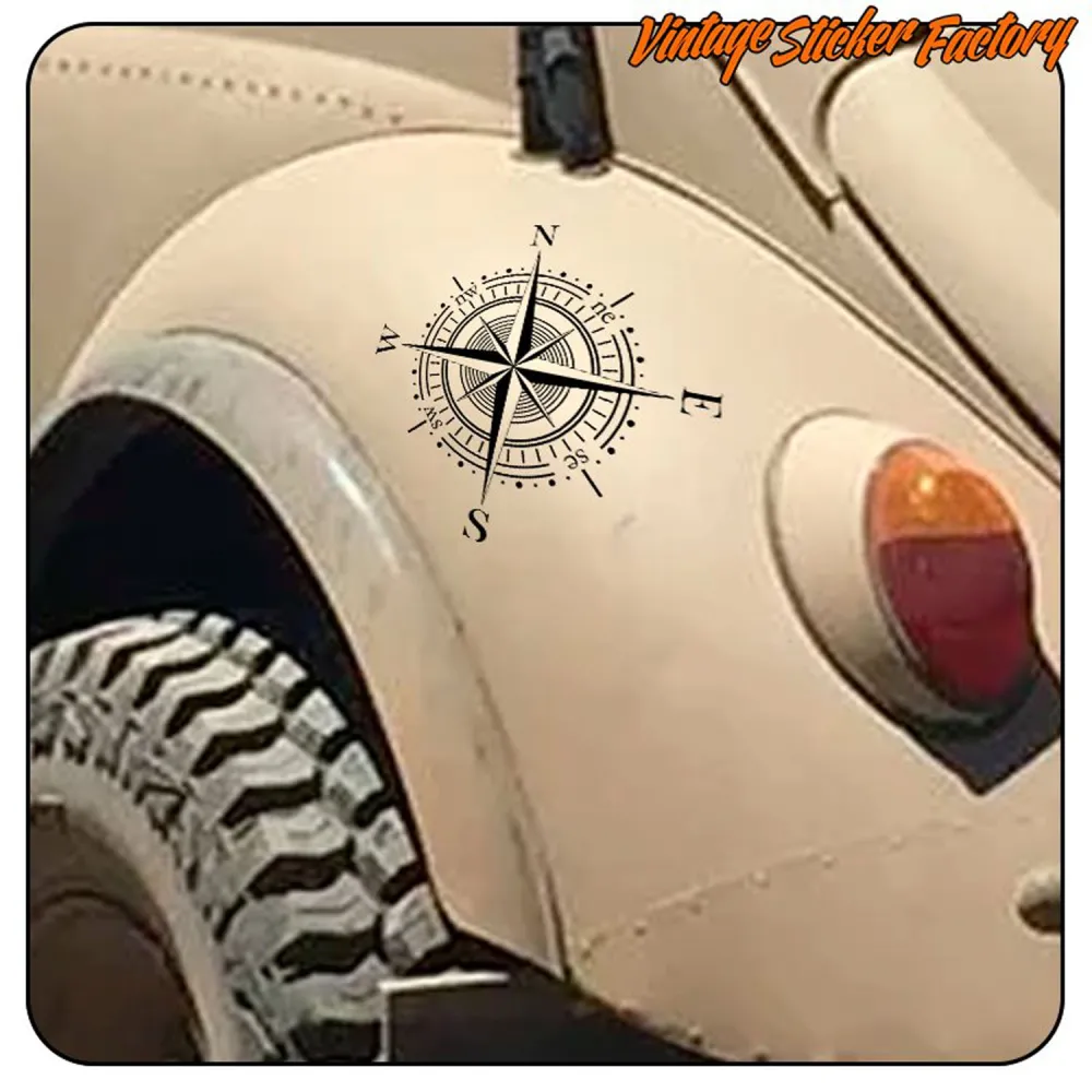 ROSA DE LOS VIENTOS' 'vv0874' Compass Die Cut Sticker