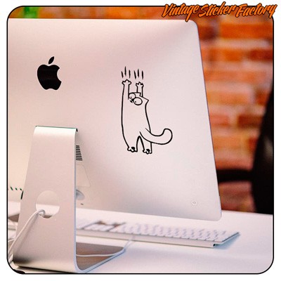 Simon's Cat (2) MacBook Aufkleber