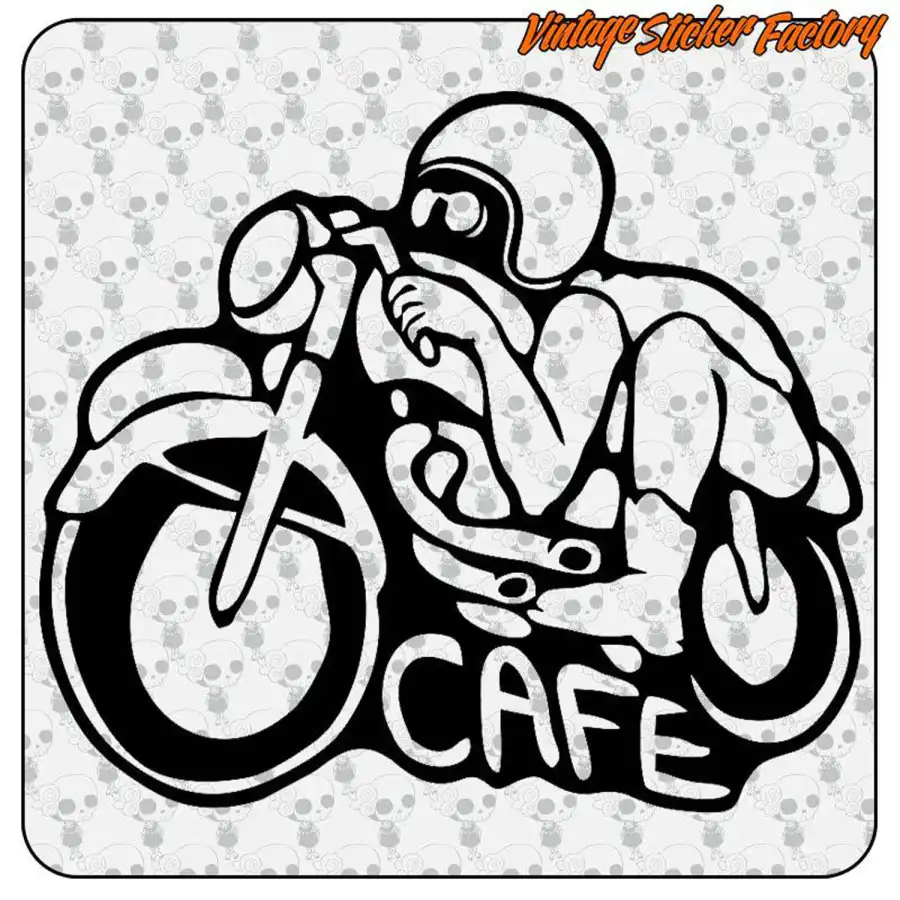 CAFE RACER SPEED STICKER. BUY VINYL STICKERS.
