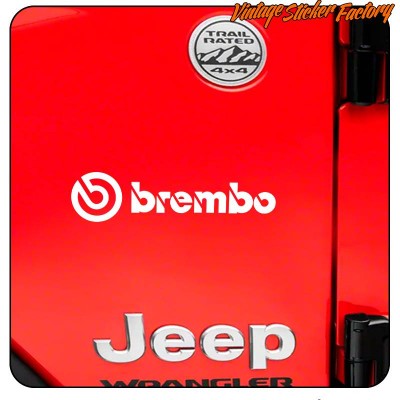 Brembo Logo Aufkleber, Folienplot - MIBOTEC Aufkleber Druck & Plot