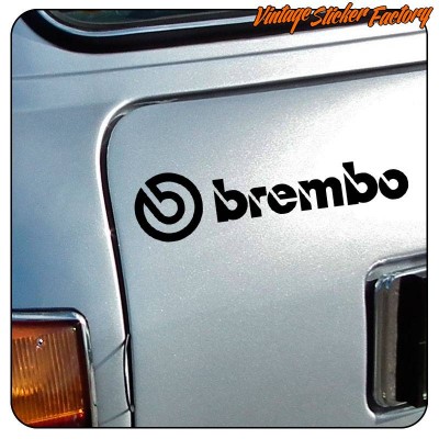 5x6 Pack Auto Bremssattel Aufkleber für Brembo Schriftzug Fahrzeugaufkleber  Zubehör Bremsscheibenaufkleber Personalisierte Autoaufkleber