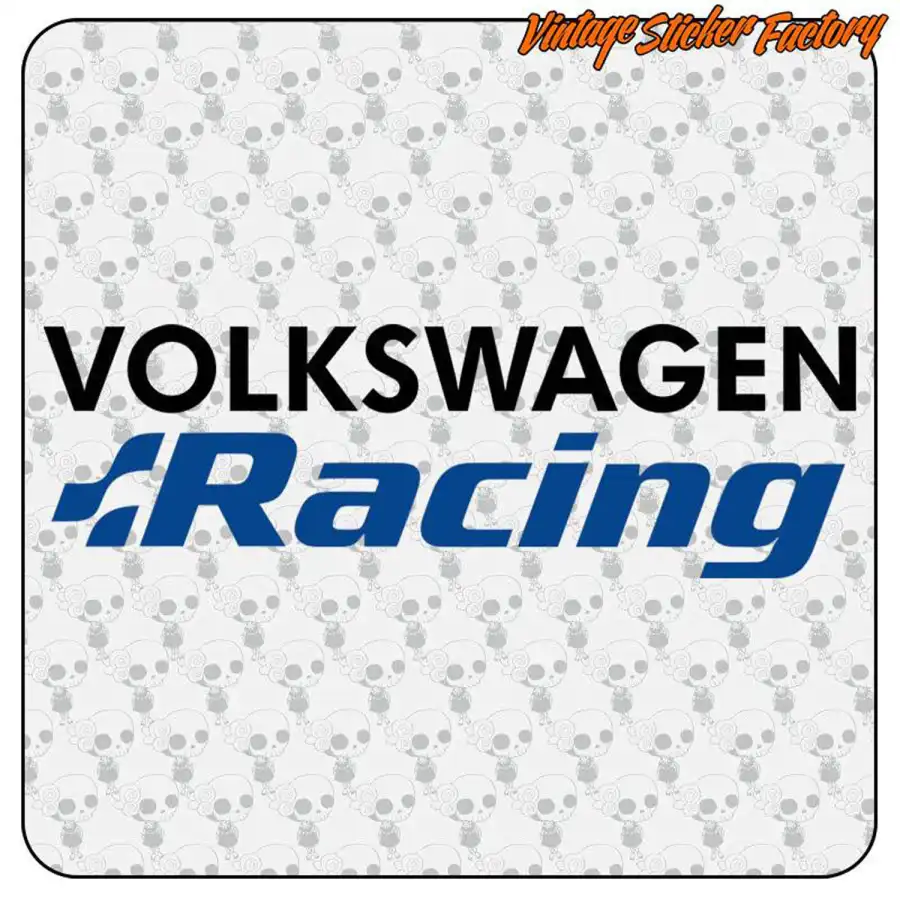 Vw Racing Sticker VOLKSWAGEN RACING STICKER. BUY VINYL STICKERS.