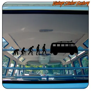 VOLKSWAGEN T1 SURF -1 EVOLUTION AUFKLEBER. KAUFEN SIE VINYLAUFKLEBER.