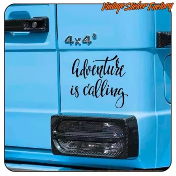 ADVENTURE IS CALLING STICKER. BUY VINYL STICKERS.