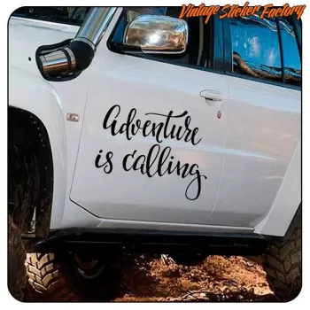 ADVENTURE IS CALLING STICKER. BUY VINYL STICKERS.