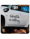 ADVENTURE IS CALLING AUFKLEBER. KAUFEN SIE VINYLAUFKLEBER.