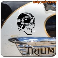 CAFE RACER HELMET SKULL