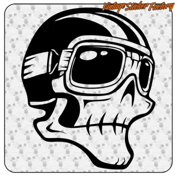 CAFE RACER HELMET SKULL