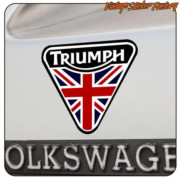 thumbnail image 2 of Triumph Tank Pad – Union Jack Detroit Design – Includes Free Bonus Sticker 2 of 2