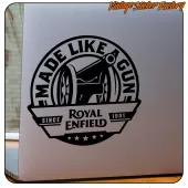 ROYAL ENFIELD - MADE LIKE A GUN STICKER. BUY VINYL STICKERS. 2