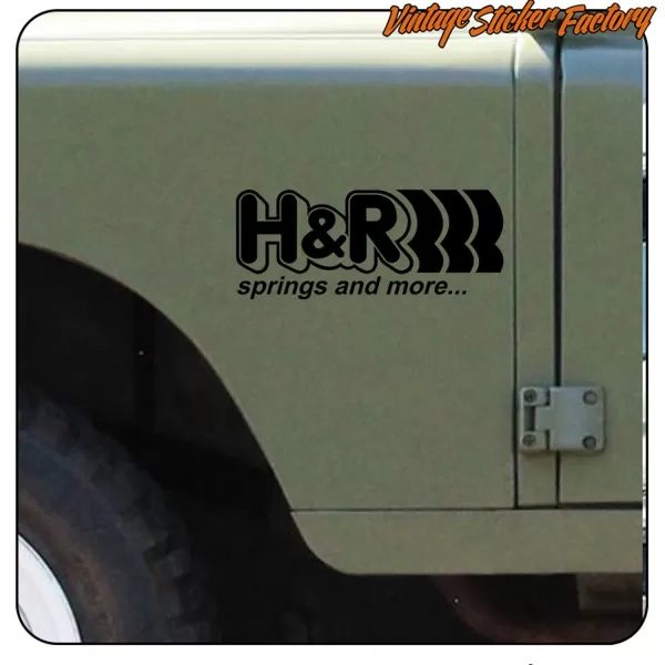 H&R SPRINGS AND MORE STICKER. BUY VINYL STICKERS.