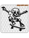 AUTOCOLLANT SKATER SKULL. ACHETEZ DES AUTOCOLLANTS EN VINYLE.