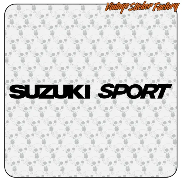 AUTOCOLLANT SUZUKI SPORT. ACHETEZ DES AUTOCOLLANTS EN VINYLE.