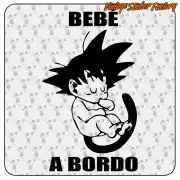 Pegatina GOKU BEBÉ A BORDO. Comprar pegatinas.