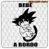 Pegatina GOKU BEBÉ A BORDO. Comprar pegatinas.