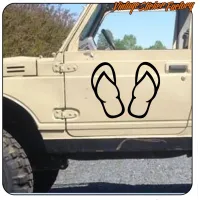 FLIP FLOPS STICKER. BUY VINYL STICKERS.