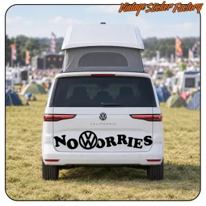 NO WORRIES AUFKLEBER. KAUFEN SIE VINYLAUFKLEBER.