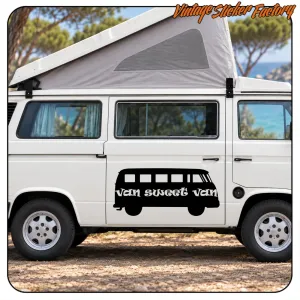 VAN SWEET VAN -2 STICKER. BUY VINYL STICKERS.
