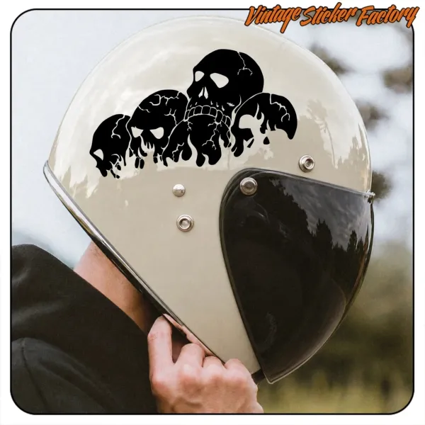 SCHÄDEL -1 AUFKLEBER. KAUFEN SIE VINYLAUFKLEBER.