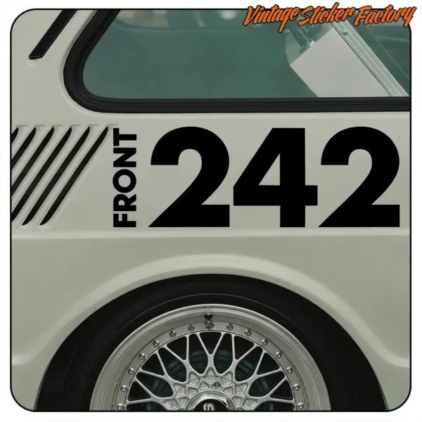 FRONT-242 AUFKLEBER. KAUFEN SIE VINYLAUFKLEBER.