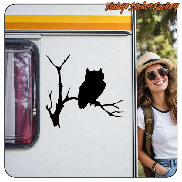 OWL STICKER. BUY VINYL STICKERS.