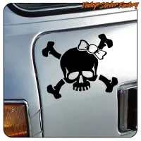 SCHÄDELSCHLEIFE -2 AUFKLEBER. KAUFEN SIE VINYLAUFKLEBER.