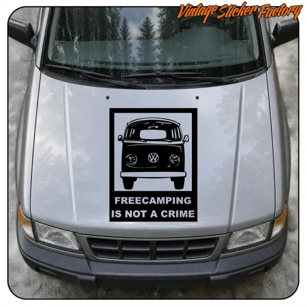 FREECAMPING T2 AUFKLEBER. KAUFEN SIE VINYLAUFKLEBER.