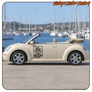 VW MOTORSPORT AUFKLEBER. KAUFEN SIE VINYLAUFKLEBER.