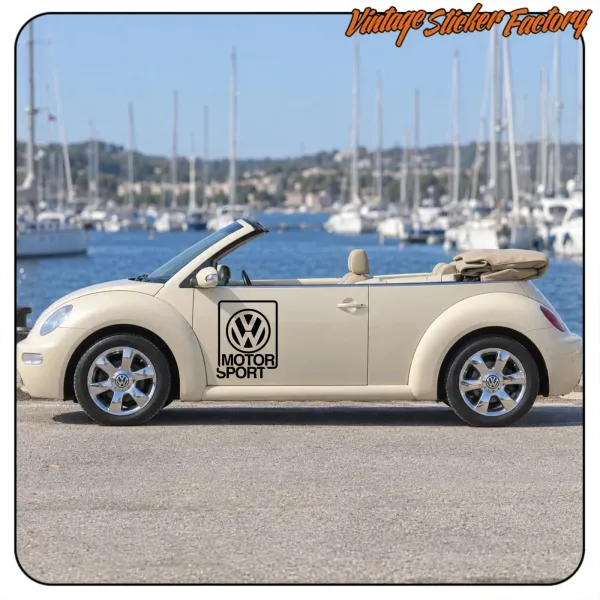 VW MOTORSPORT AUFKLEBER. KAUFEN SIE VINYLAUFKLEBER.