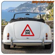 CAUTION T1 STICKER. BUY VINYL STICKERS.