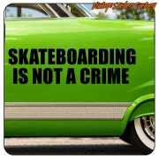 AUTOCOLLANT LE PATIN N'EST PAS UN CRIME. ACHETEZ DES AUTOCOLLANTS EN VINYLE.