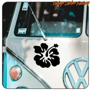 AUTOCOLLANT HAWAIIAN FLOWER HIBISCUS -1. ACHETEZ DES AUTOCOLLANTS EN VINYLE.