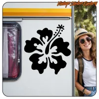 HAWAIIAN FLOWER HIBISCUS -2 STICKER. BUY VINYL STICKERS.