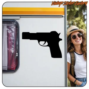 GUN -1 STICKER. BUY VINYL STICKERS.