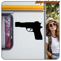 AUTOCOLLANT PISTOLET -1. ACHETEZ DES AUTOCOLLANTS EN VINYLE.