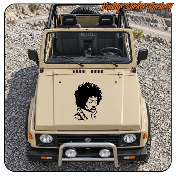 HENDRIX -1 STICKER. BUY VINYL STICKERS.