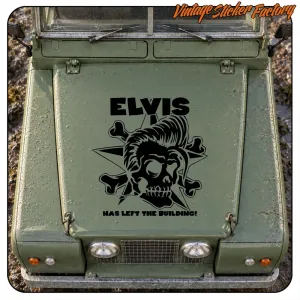 ELVIS HAT DAS GEBÄUDE VERLASSEN AUFKLEBER. KAUFEN SIE VINYLAUFKLEBER.