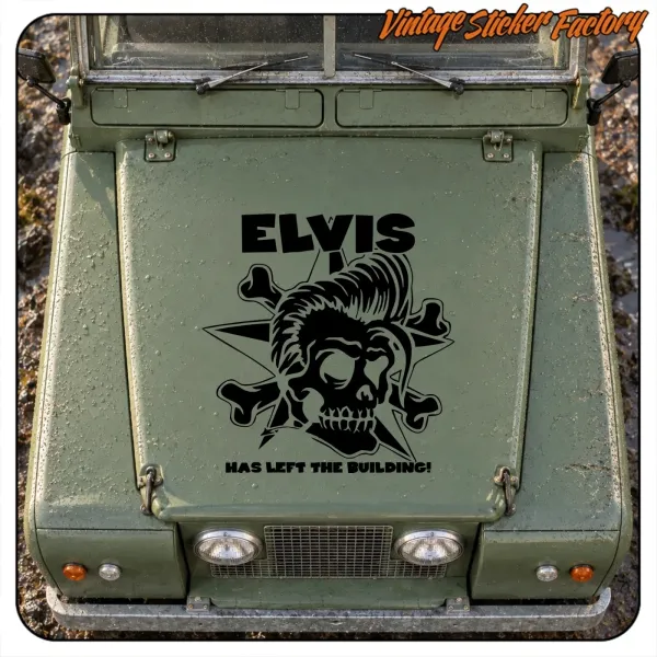 Pegatina ELVIS HAS LEFT THE BUILDING. Comprar pegatinas.
