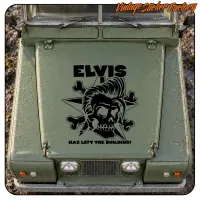 AUTOCOLLANT ELVIS A QUITTÉ LE BÂTIMENT. ACHETEZ DES AUTOCOLLANTS EN VINYLE.