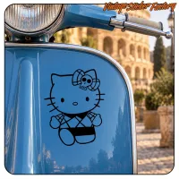 Sticker pin-up old school Kitty
