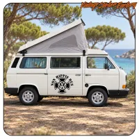 NON HIPPIE BUS MALTA AUFKLEBER. KAUFEN SIE VINYLAUFKLEBER.