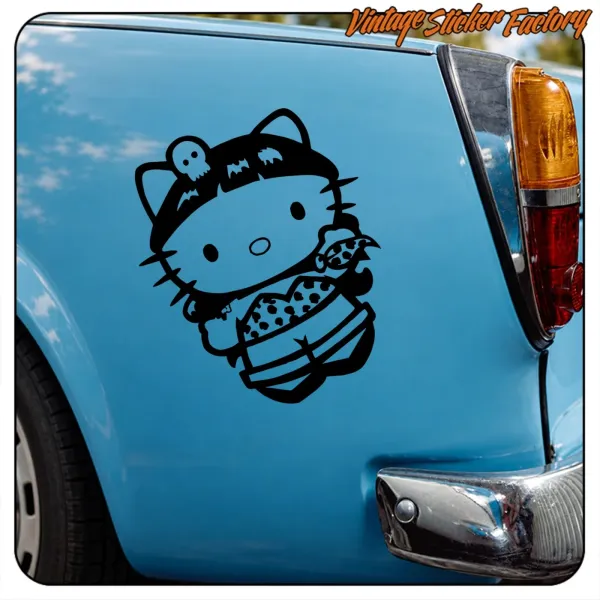 Pegatina KITTY OLD SCHOOL. Comprar pegatinas.