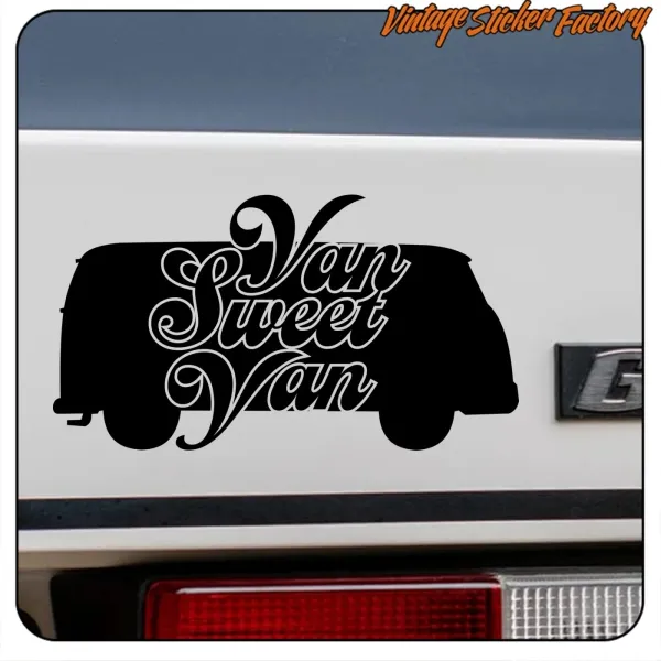 VAN SWEET VAN -3 AUFKLEBER. KAUFEN SIE VINYLAUFKLEBER.