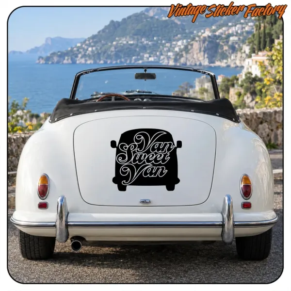 VAN SWEET VAN -4 STICKER. BUY VINYL STICKERS.