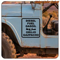 DIESEL ORUJO GAZPACHO AUFKLEBER. KAUFEN SIE VINYLAUFKLEBER.